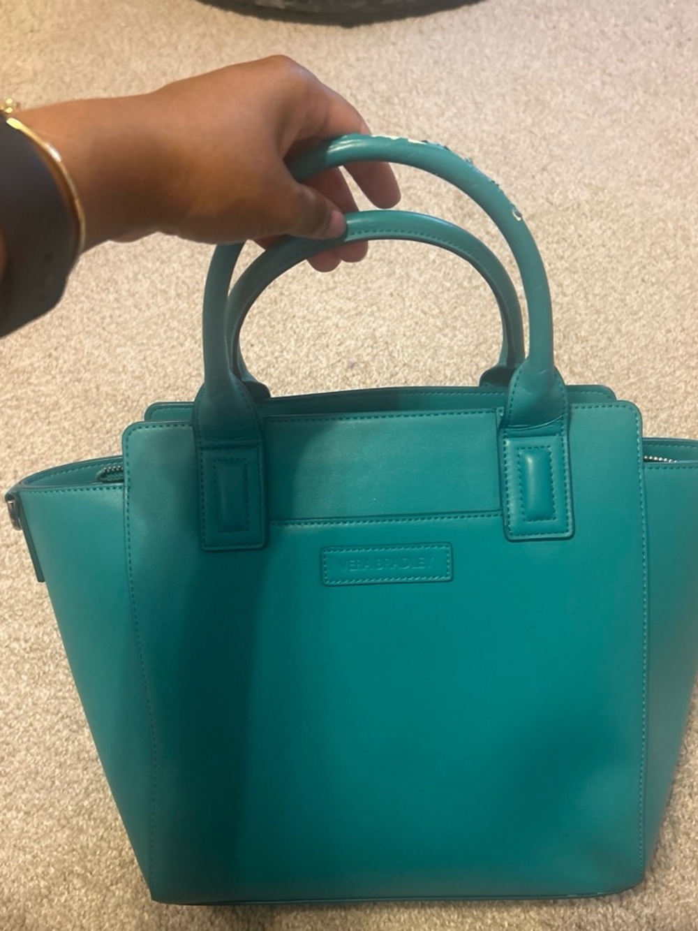 Vera Bradley Teal Structured Satchel